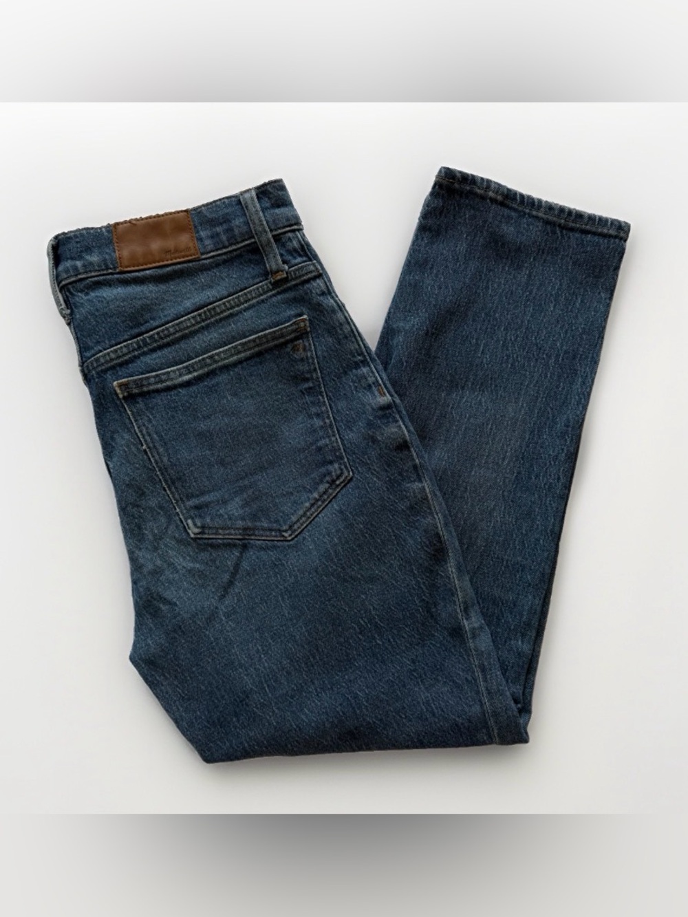 Madewell Classic Straight Leg Denim Jeans Women 28 High Rise 25 in Inseam Cotton
